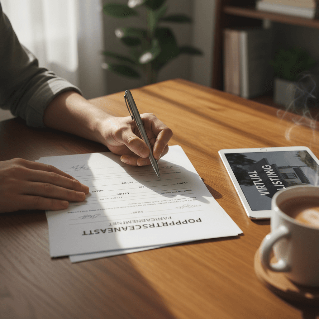 Quick closing handshake